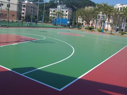 广东邦禾体育硅pu篮球场学校运动场材料厂家